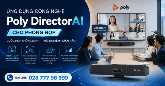 Ứng dụng công nghệ Poly DirectorAI cho phòng họp