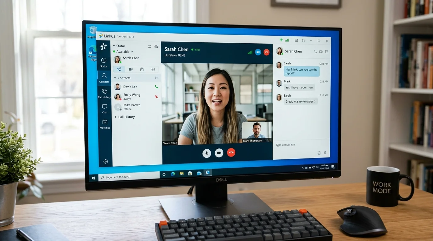 chat ứng dụng Linkus Yeastar PC