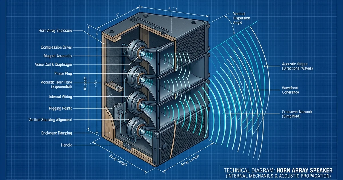 Ngọc Thiên cung cấp công nghệ Horn Array định hướng âm thanh độc đáo của loa nén TOA