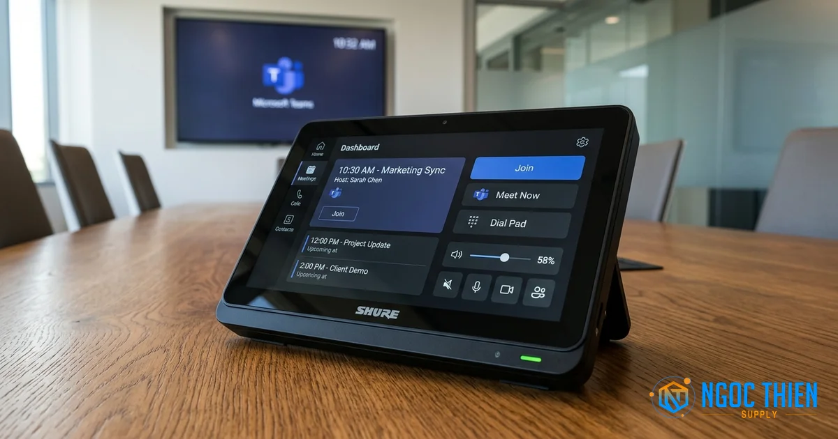Bàn điều khiển Shure Stem Control tích hợp Teams Rooms
