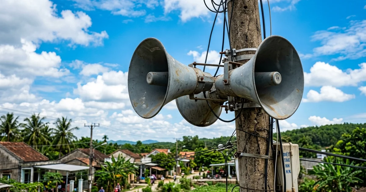 cụm loa truyền thanh IP 4G ngoài trời do Ngọc Thiên cung cấp