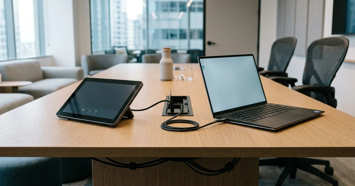 Thiết bị điều khiển cảm ứng đặt bàn kết nối laptop