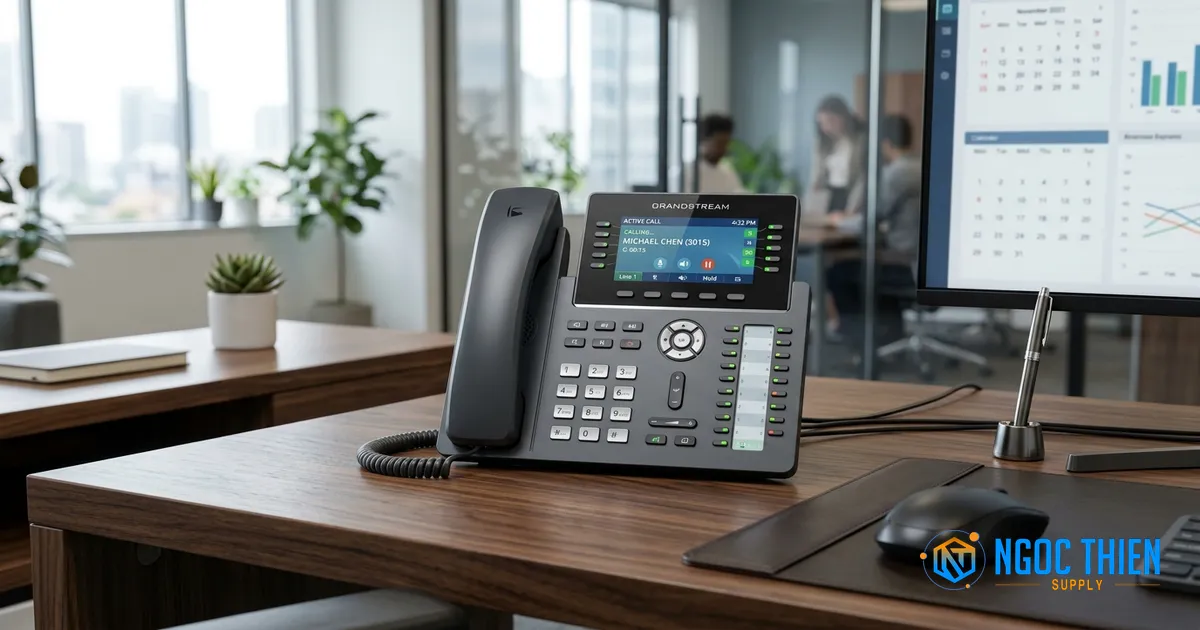 Đánh giá điện thoại IP Grandstream GRP2615 cao cấp