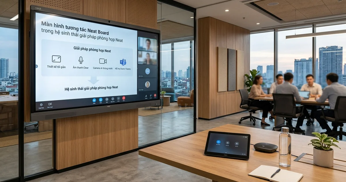 Màn hình tương tác Neat Board trong hệ sinh thái giải pháp phòng họp Neat