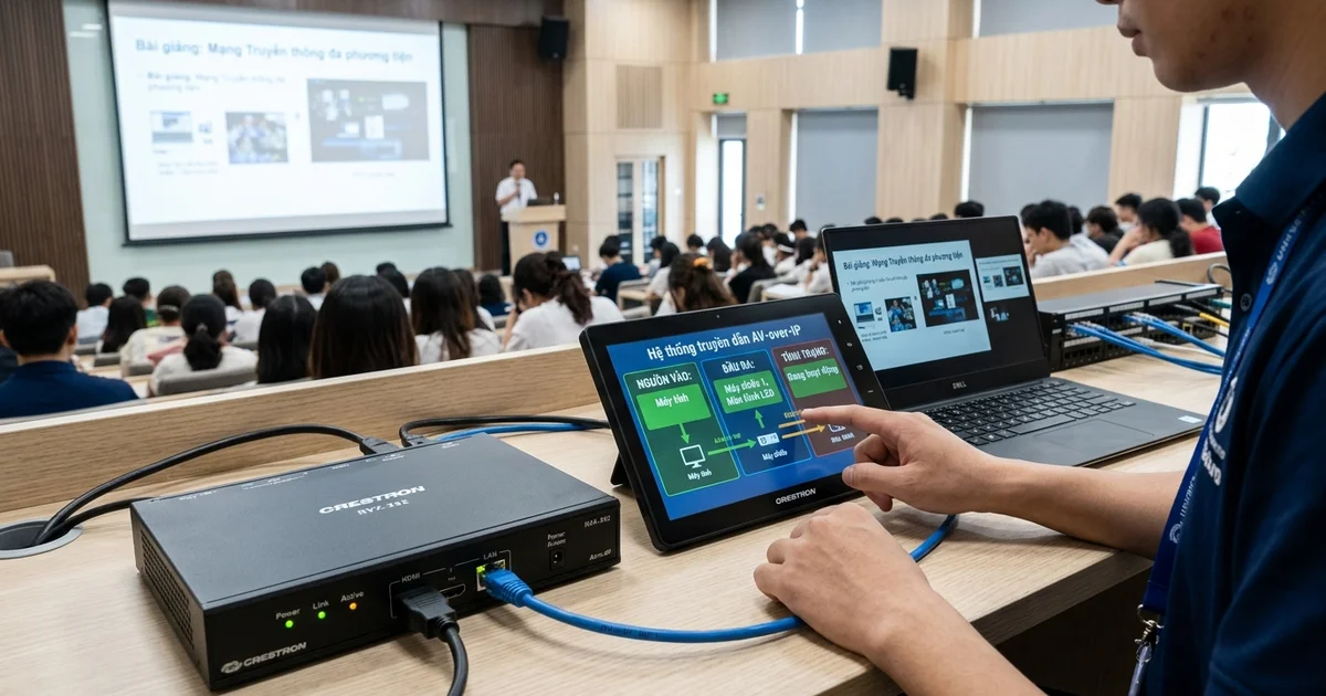 Hệ thống truyền dẫn AV-over-IP trong giảng đường đại học hiện đại