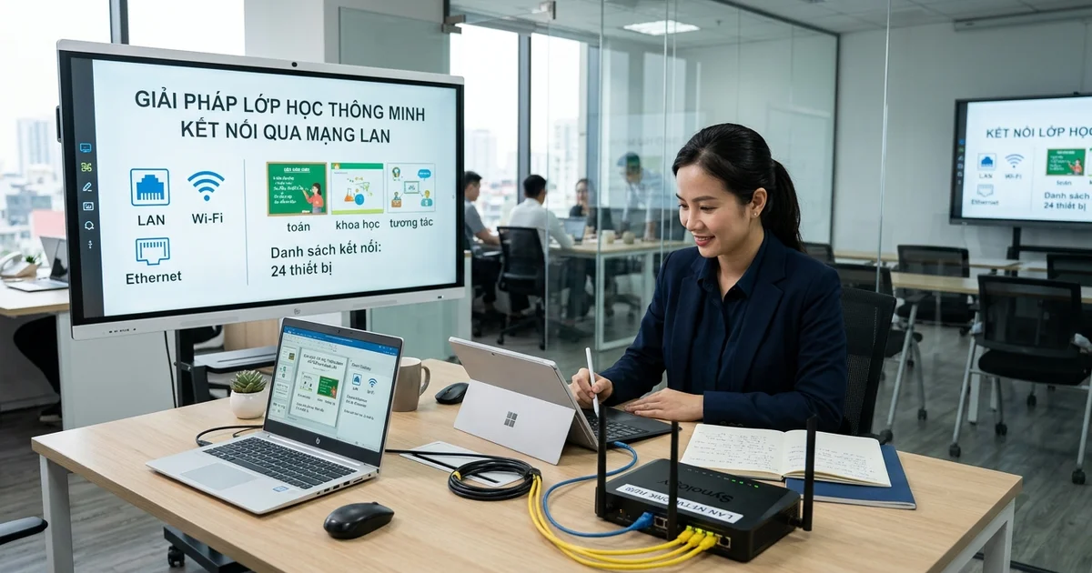 Giải pháp lớp học thông minh kết nối qua mạng LAN