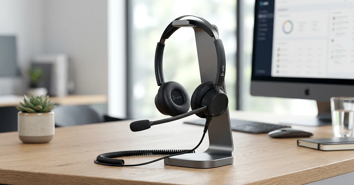 Ngọc Thiên cung cấp tai nghe Call Center chuyên dụng Poly EncorePro HW510 thiết bị hội nghị truyền hình, hệ thống phòng họp, lớp học thông minh