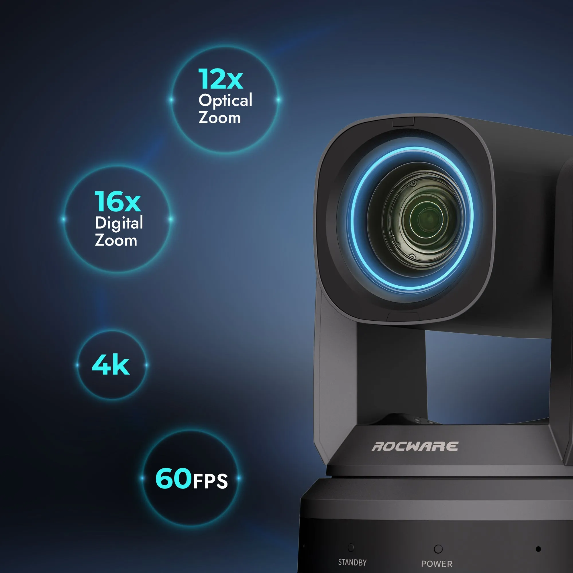 Hình ảnh 4K Ultra HD sắc nét từ camera Rocware RC-841UX
