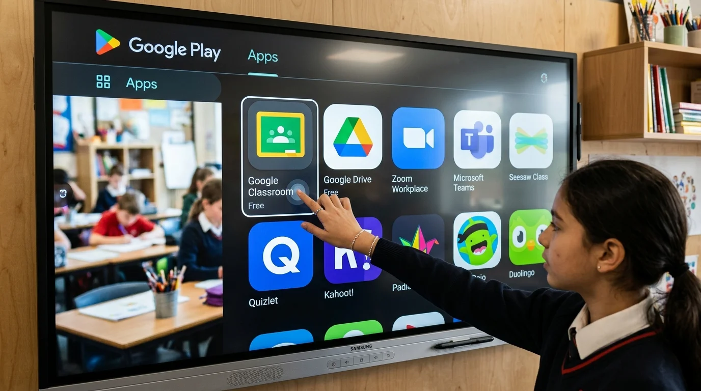 giao diện Google Play Store EDLA Samsung