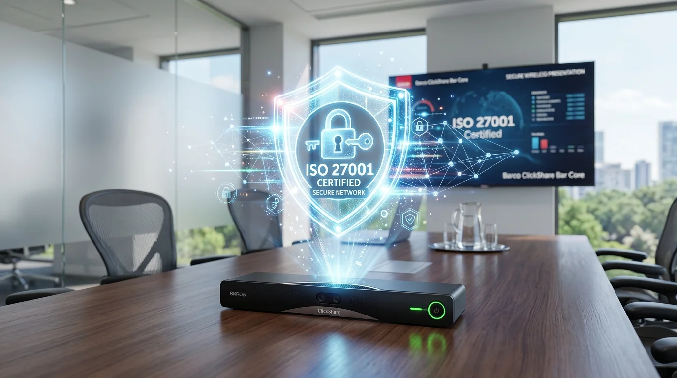 Hệ thống bảo mật dữ liệu chuẩn ISO 27001 của ClickShare Bar Core