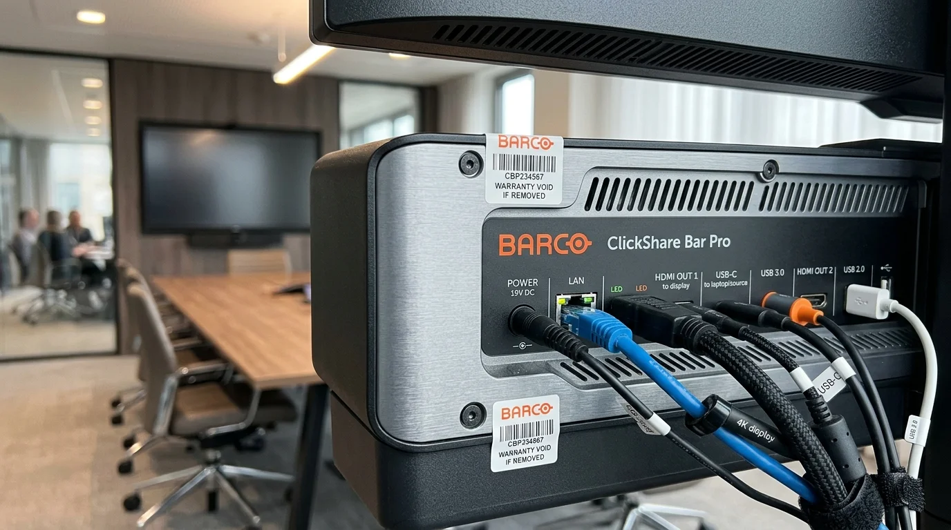 Bảo mật thông tin tối đa cùng Barco ClickShare Bar Pro