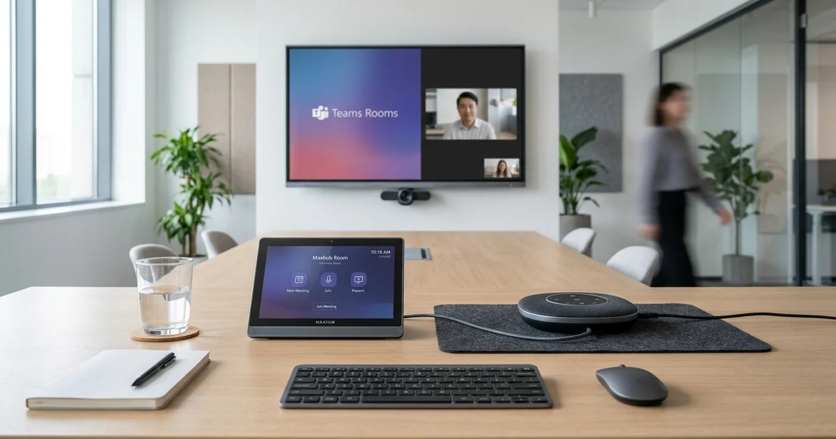 Bộ kit hội nghị Maxhub XT10 Play cho Microsoft Teams Rooms gọn gàng