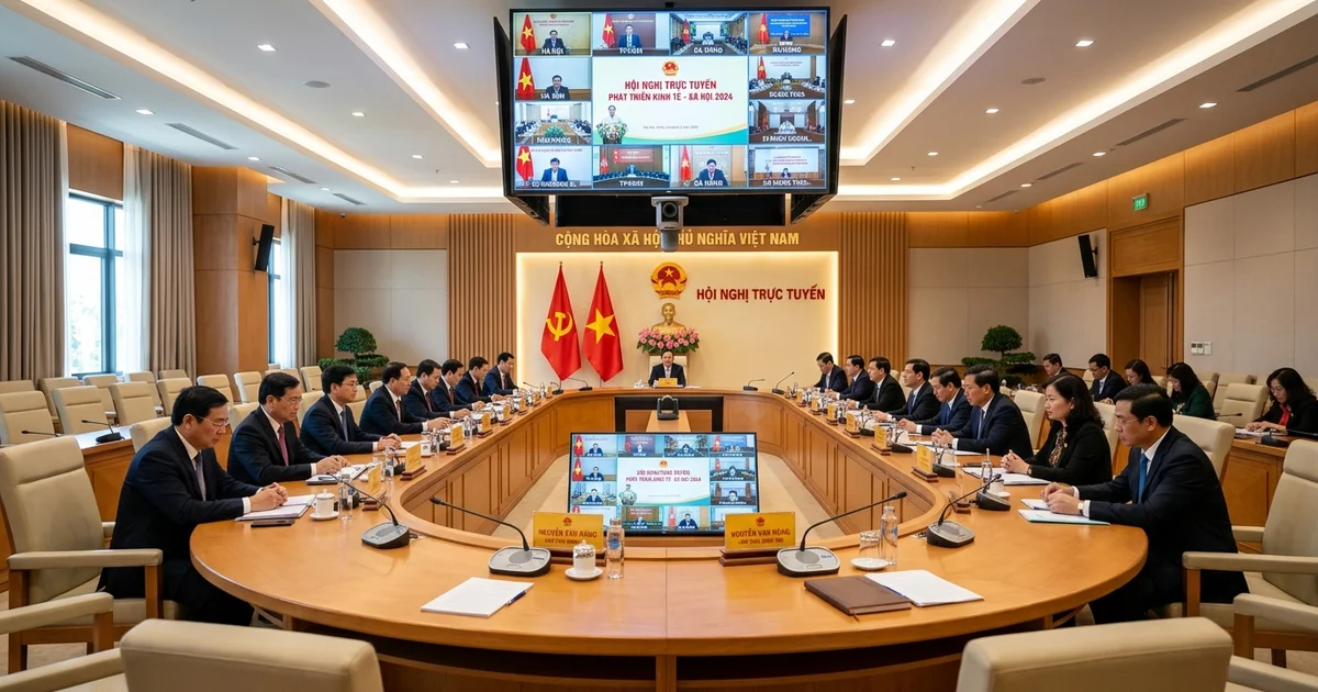 Mô hình phòng họp trực tuyến hiện đại tại cơ quan UBND cấp xã phường. Ngọc Thiên cung cấp thiết bị hội nghị truyền hình, hệ thống phòng họp, lớp học thông minh chính hãng.