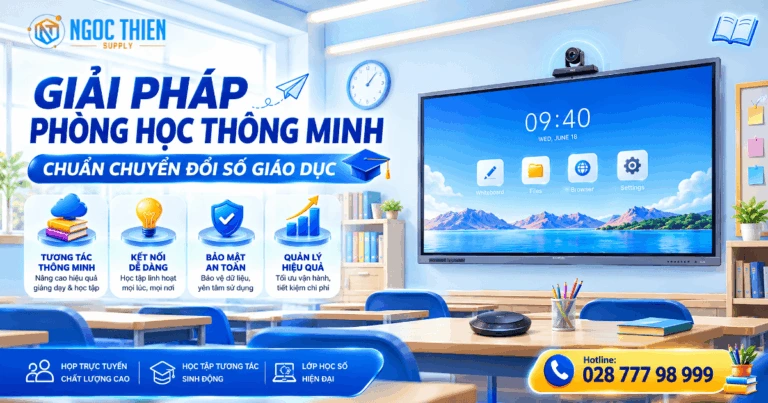 Giải pháp phòng học thông minh chuẩn chuyển đổi số giáo dục