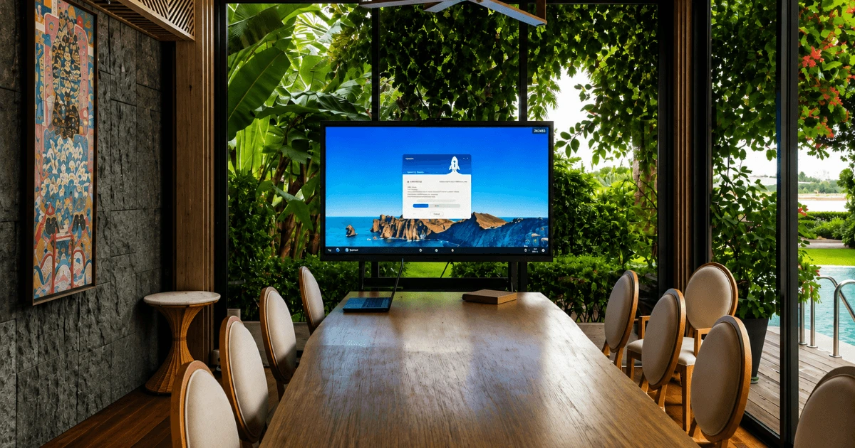 Hoàn thiện lắp đặt màn hình tương tác Hikvision 75 inch tại TP.HCM