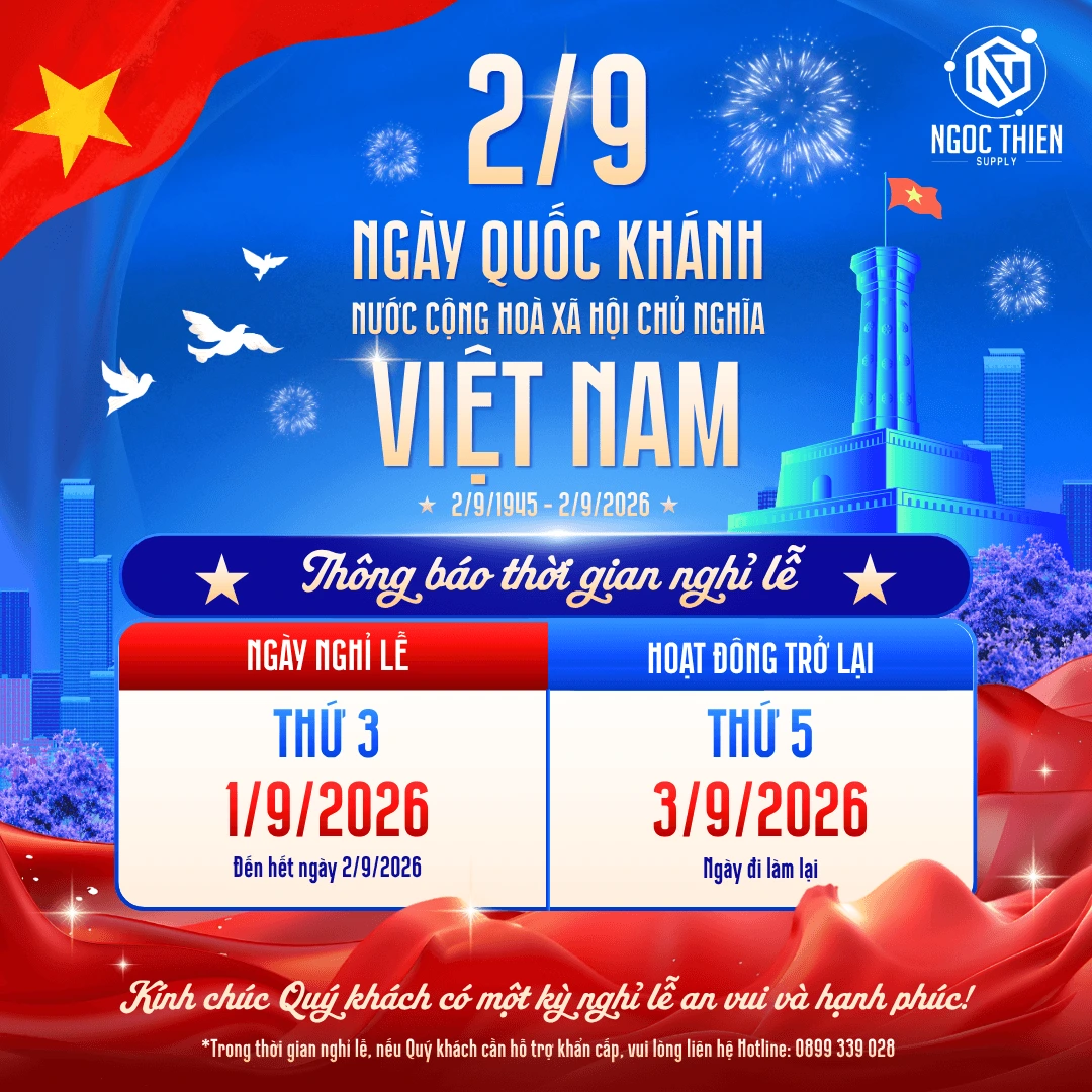 Lịch nghỉ lễ Quốc Khánh 2/9 chi tiết tại Ngọc Thiên