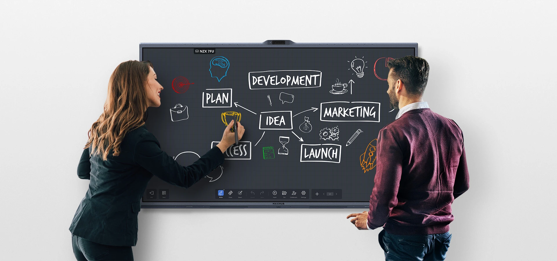 MAXHUB XBoard V7 Series công tác đa điểm thông minh