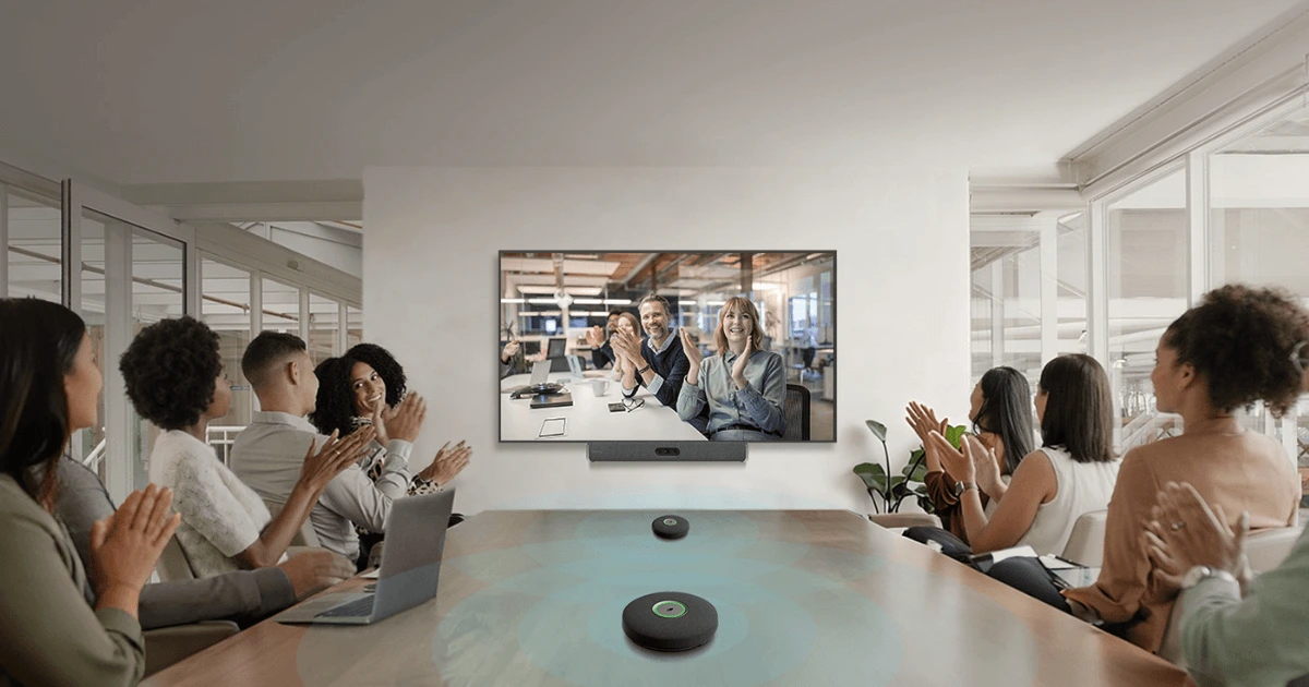 Micro mở rộng Maxhub Mic Pod DM30 tối ưu âm thanh cho phòng họp Team Rooms