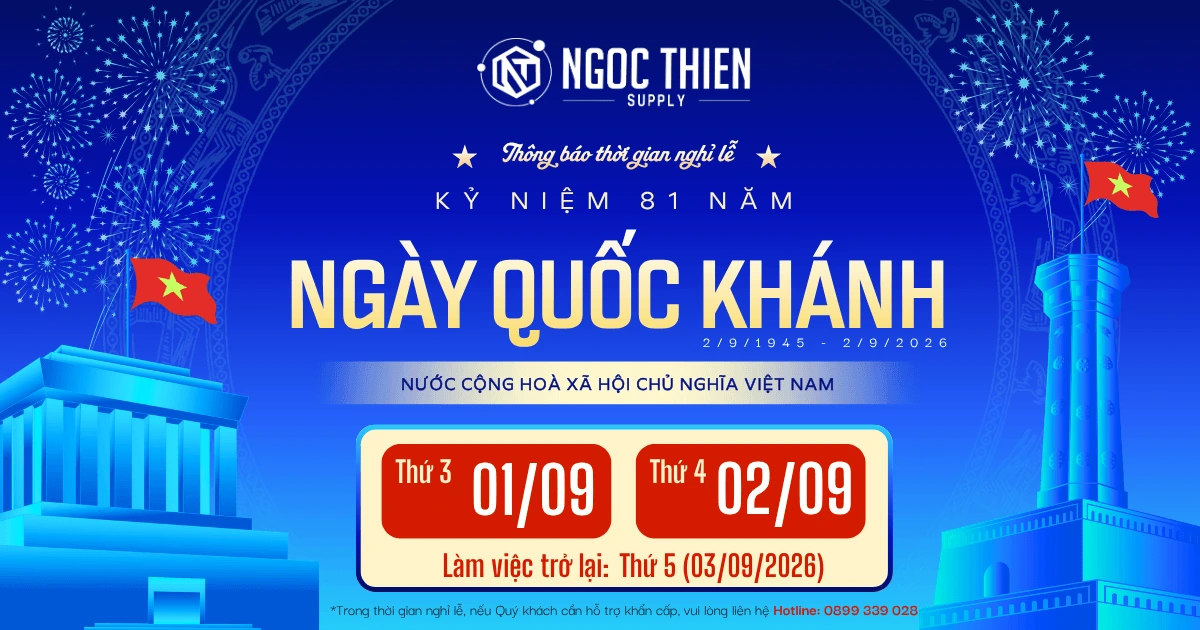 Ngọc Thiên thông báo lịch nghỉ lễ Quốc Khánh 2/9 năm 2026