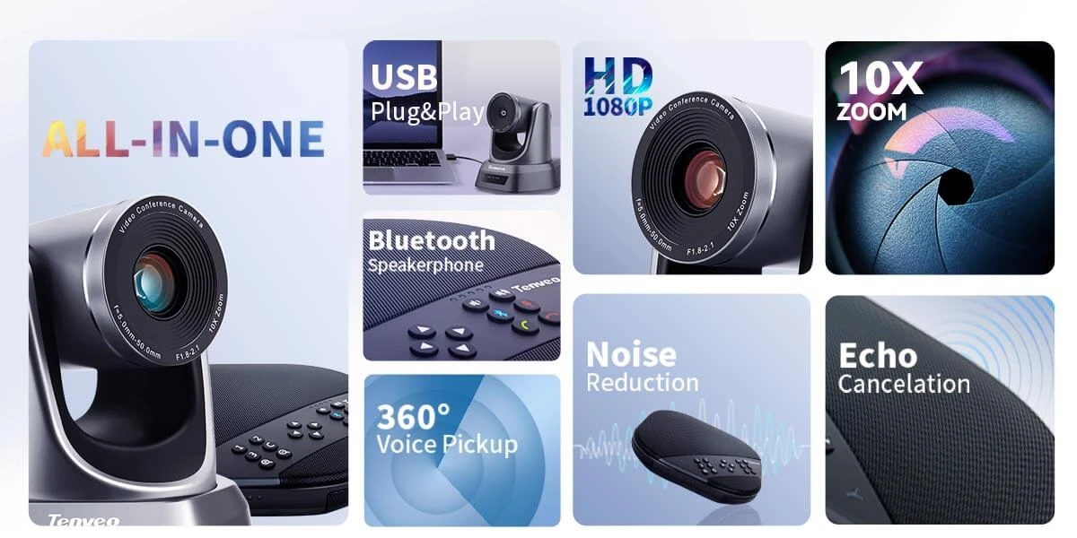 Trọn bộ thiết bị hội nghị Tenveo