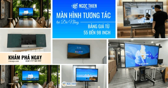 Màn hình tương tác tại Đà Nẵng_ Bảng giá từ 55 đến 98 inch