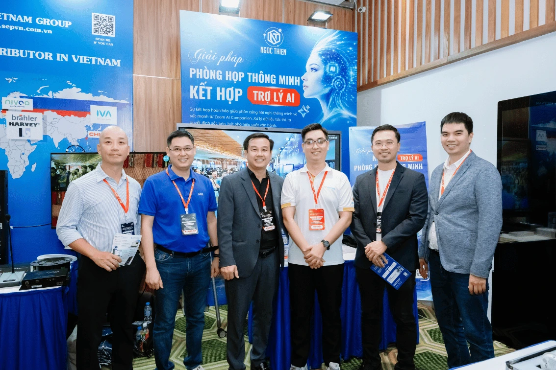Quý đối tác ghé thăm gian hàng Ngọc Thiên tại AV Connect 2026