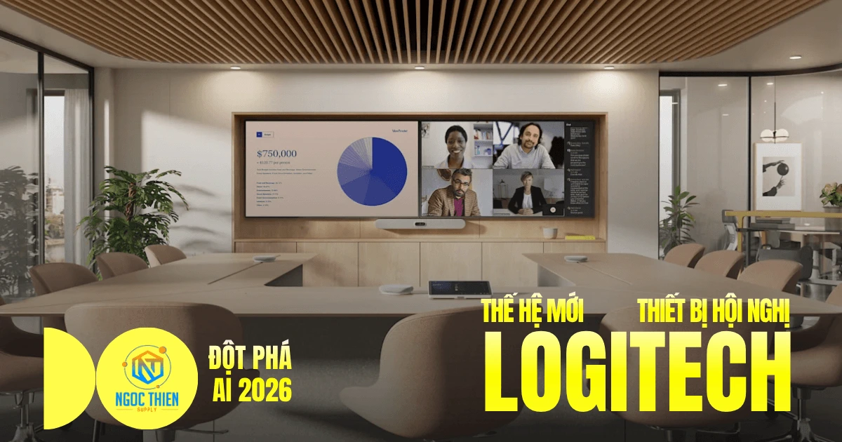 Thiết bị hội nghị Logitech thế hệ mới Đột phá AI 2026