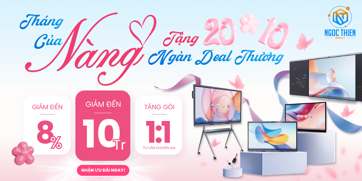Ưu đãi màn hình tương tác thông minh 20-10