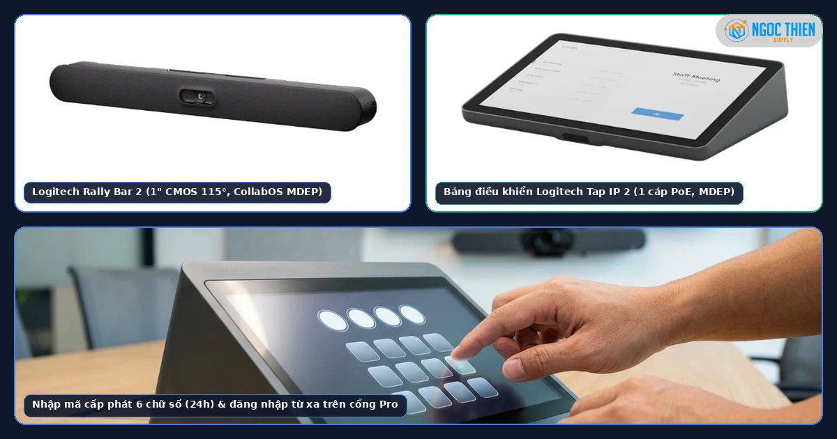 Cấp phát không chạm MDEP trên Logitech Rally Bar 2 và Tap IP 2 khi quản lý thiết bị Teams Android