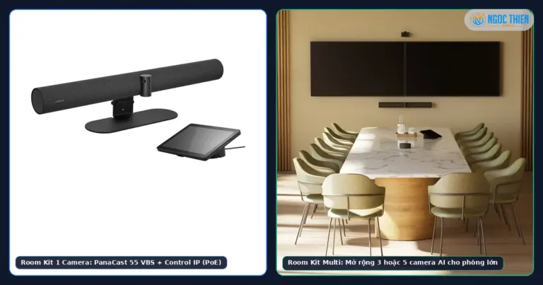 Giá Jabra PanaCast Room Kit chọn bộ 1, 3 hay 5 camera cho phòng họp