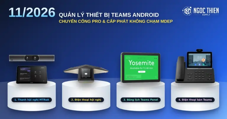 Quản lý thiết bị Teams Android trên cổng Teams Rooms Pro Management