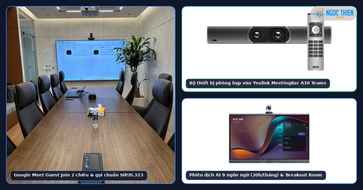 Bốn tính năng mới trong đợt cập nhật Teams Rooms Android tháng 10/2026